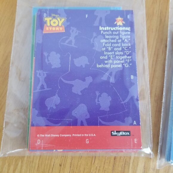 Original Toy Story Collectible Trading Cards Buzz Woody 1995 Disney 34 Pieces - Picture 7 of 8